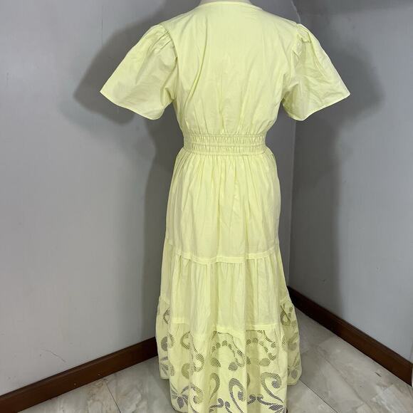 Haute Hippie Style Euro Summer Somerset Womens Maxi DressNeon Embroidered Resort - Picture 9 of 14